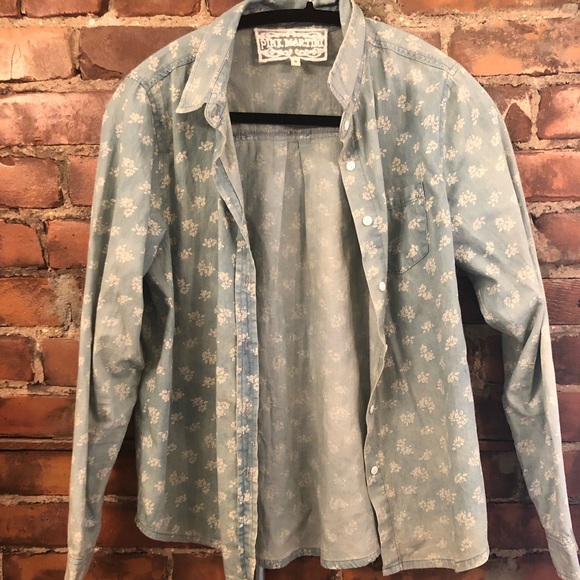 Pink Martini Tops Pink Martini Denim Shirt Poshmark